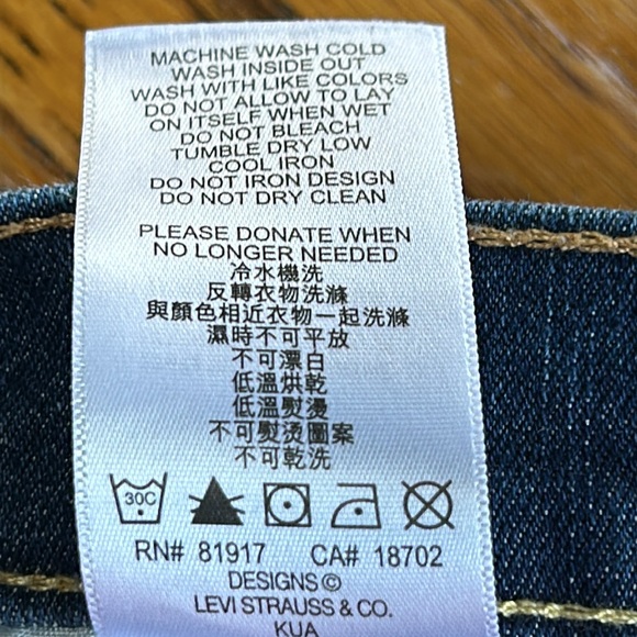 Levi’s 511 Slim Fit jeans.  Good condition. Size 28x28 16 Regular - Picture 5 of 8